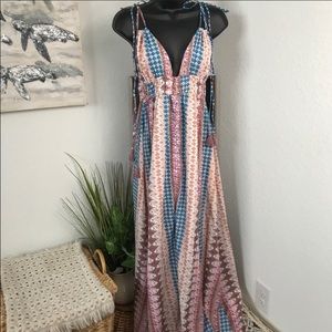 Tribal Print Maxi Dress